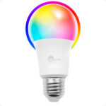 MLB21406557-Lâmpada Led Rgb Smart Color E27 Wifi App Google Alexa