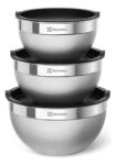 MLB25125996-Conjunto com 3 Bowls Tigelas Inox e Tampa Plástica Electrolux