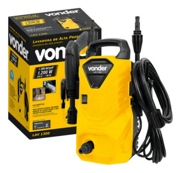 MLB28531553-Lavadora De Alta Pressao Vonder Lav 1300 90bar Cor Amarelo Preto Frequencia 60 Hz