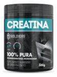 MLB32081918-Creatina Monohidratada Pote 300g 100% Pura Soldiers Nutrition