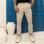 MLB3621347809-Calça Masculina Alfaiataria Sarja Premium Casual