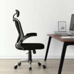 MLB47043646-Cadeira de Escritório Ergonômica Giratória B100