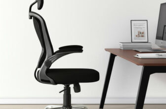 MLB47043646-Cadeira de Escritório Ergonômica Giratória B100