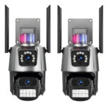 MLB47595411-Kit 2 Câmera Segurança Ip Wifi P11-qq6 Lente Dupla 6mp App Icsee