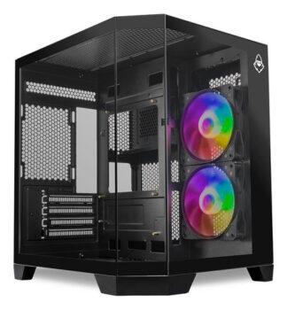 MLB51484310-Gabinete Gamer Mancer Cv700b Minitower Lateral/vidro C/2fans
