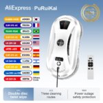 1005002597538622-PuRuiKai Robô Limpador de Janelas Automático Discos Duplos 3 Rotas
