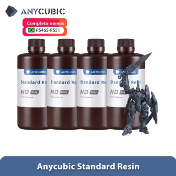 1005003902954691-Resina  Anycubic 4kg HD Gray