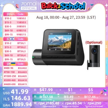 1005006212936185-70mai A200 Dash Cam 1080P HDR Gravação Dupla WiFi