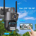 1005006802509814-Câmera de Segurança WiFi Externa HD 6MP 4K Ultra HD