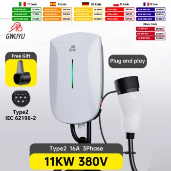 1005007401725790-GWUYU Wallbox EV Carregador Tipo 2 IEC62196-2 Plug and Play