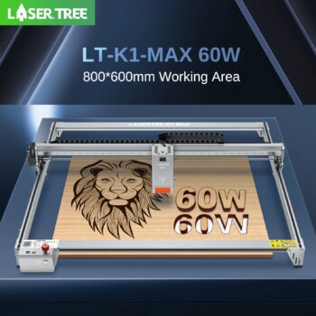 1005007493646062-Laser Tree LT-K1-MAX Gravador a Laser 60W Área 800x600mm