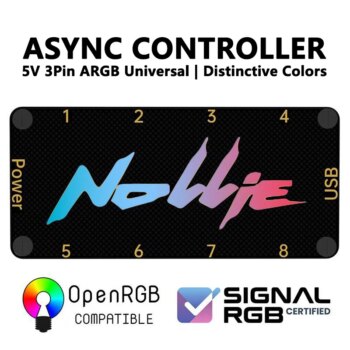 1005007895134724-Nollie Controlador ARGB 5V 3 Pinos Universal 8 Portas SignalRGB OpenRGB