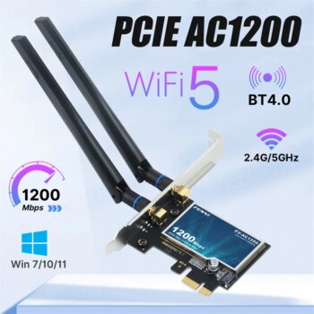 1005008095538043-WIFI PCIEXPRESS AC1200 + Bluetooth 4.0 Fenvi