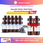 1005008324862503-Anycubic Resina Lavável em Água LCD Padrão 10kg