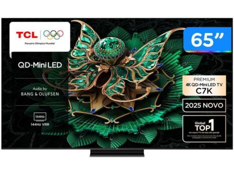 240204400-Smart TV 65" TCL 4K UHD MiniLED 65C7K 144Hz Google TV