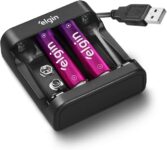 B07KX5W65P-Carregador de Pilhas e Baterias USB com 2 AA 1500mAh Recarregáveis