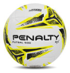 MLB22341158-Bola De Futsal Rx 500 Xxiii Cor Branco Amarelo E Preto Penalty