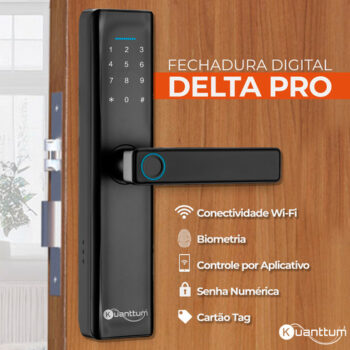 MLB28659278-Fechadura Eletronica Digital Com Biometria Senha Kuanttum Delta pro Tuya Wi-fi