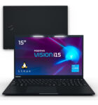 MLB46219389-Notebook Positivo Vision i15 Intel Core i3 8GB RAM 256GB SSD 15.6" Full HD Linux Preto