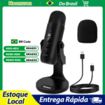 1005004826141049-Haomuren Microfone Condensador USB Gravação e Streaming