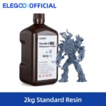 1005005845046668-ELEGOO Resina Fotopolímero Standard 2.0 2kg 405nm Cinza