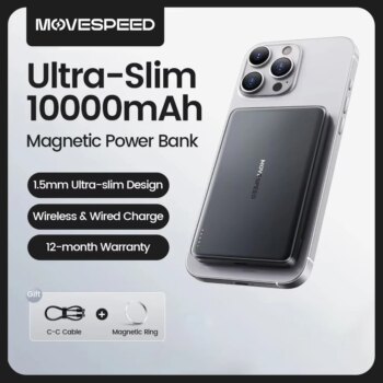 1005006495562624-Movespeed S10 Power Bank Magnético Fino 10000mAh PD20W
