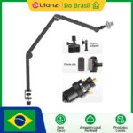 1005007907240575-Vijim LS24 Braço Boom Suporte Ajustável para Microfone Câmera Mesa