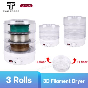 1005008549833156-Secadora de filamentos 3 Rolos Twotrees 127v