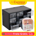 1005008821676485-Gaveteiro Organizador Multiuso Plástico Resistente com 9 Gavetas