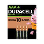 19797749698-Duracell Pilha Recarregável AAA 900mAh 4 Unidades