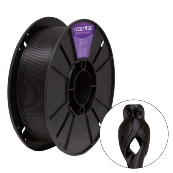 20509357612-Voolt Filamento 3D PETG Preto 1Kg