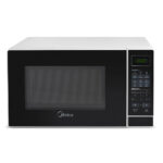 22894287388-Midea Micro-ondas 700W Branco Porta Preta