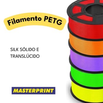26939381342-MASTERPRINT Filamento PETG Silk Sólido e Translúcido