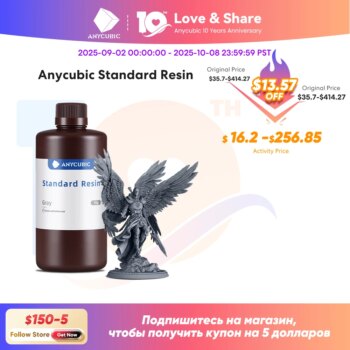 32994996518-Anycubic Resina Standard LCD 405nm 1kg