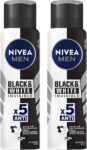 B08NX5DKM1-Nivea Men Desodorante Aerosol Black&White Invisible 72h 150ml Kit 2 Unidades