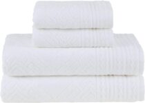 B08TRCKTNF-Buddemeyer Concórdia Jogo de Toalhas Gigante Branco 4 Peças