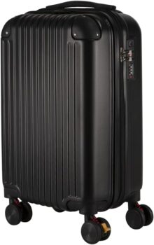 B09WNCX24V-Roncalli Manaus Mala de Bordo ABS Rodas Preta