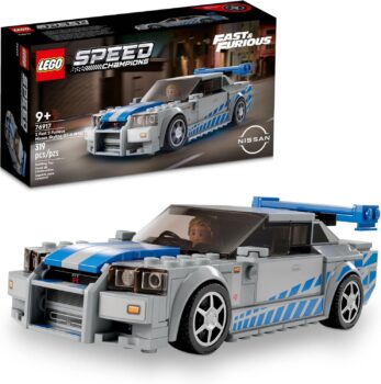 B0BBXZ7S5N-LEGO Speed Champions Nissan Skyline GT-R (R34) Fast & Furious 319 Peças