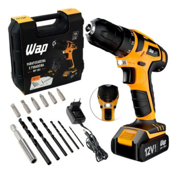 MLB19141467-Parafusadeira E Furadeira A Bateria Wap Bpf 12k3 Com Maleta