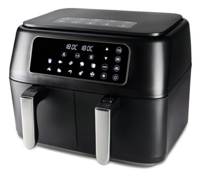 MLB25709635-Fritadeira Dual Air Fryer Duplo Cesto 8l Hamilton Beach