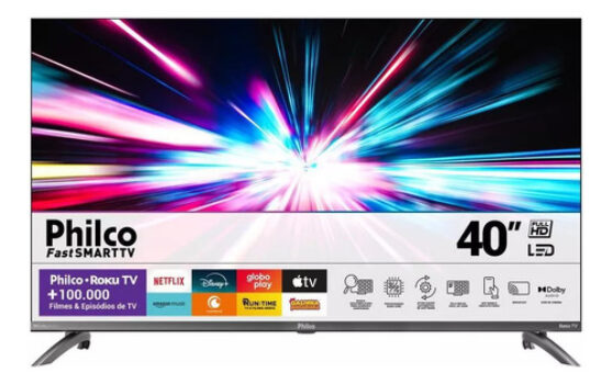 MLB44895078-Philco Ptv40m9gr2cgb Smart TV LED 40" Full HD Roku Dolby Audio