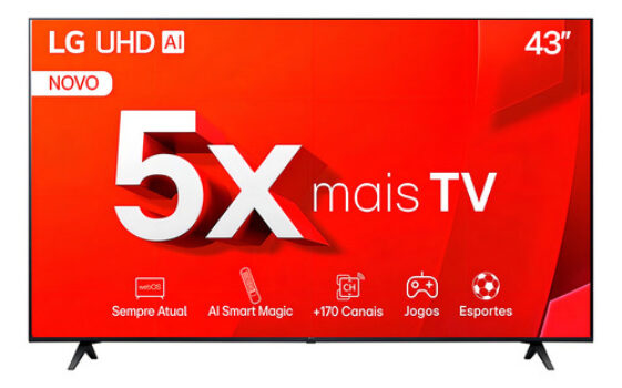 MLB50879873-Smart Tv De 43 LG Tu801c 43tu801c0sa Com Tela Led 4k