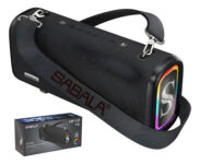 MLB5134627558-Sabala DR-908 Caixa de Som Bluetooth 120W 20800mAh USB Rádio