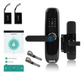 MLB5404872470-Fechadura Digital Eletrônica Tuya Com Biometria E Senha