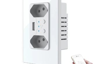 1005005484757664-Melery Tomada de Parede Inteligente WiFi USB Tuya Alexa