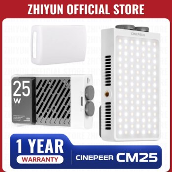 1005006640809855-ZHIYUN CM25 25W Bi Color LED Light