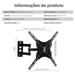 1005007948659011-Suporte Monitor Articulado para TV VESA