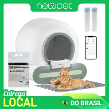 1005008476991272-Newpet Caixa de Areia Inteligente Atualizada 6.5L com Controle por App e Capacidade 9L