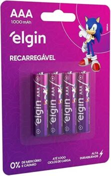 B0754KMGFN-Elgin Pilha Recarregável AAA 1000mAh (4 Unidades)