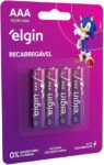 B0754KMGFN-Elgin Pilha Recarregável AAA 1000mAh (4 Unidades)